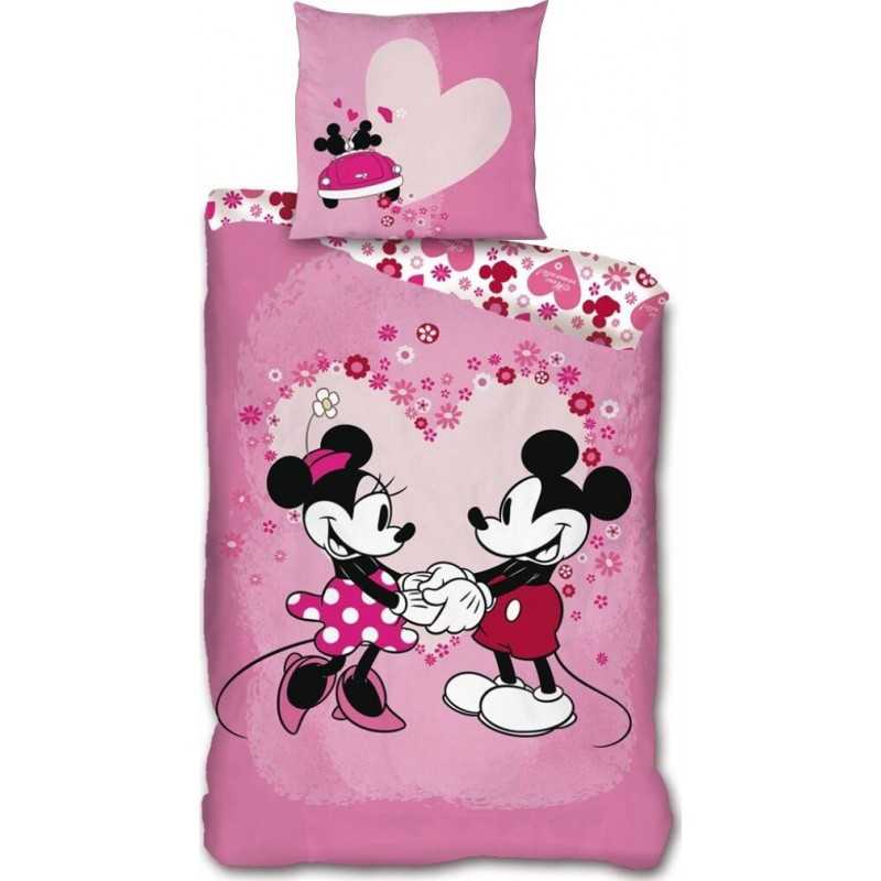 Juego de cama de Mickey y Minnie. -New discount.com