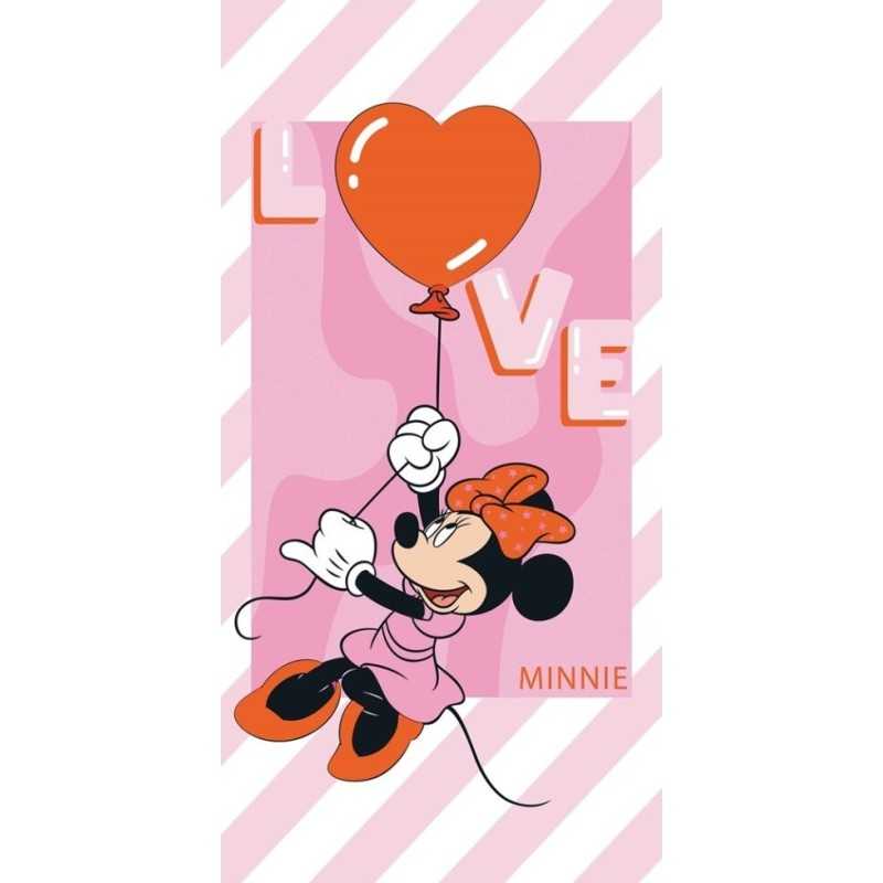 Drap de plage ou Serviette de bain Minnie Disney en coton - New dis...