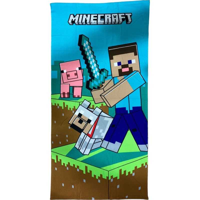 Drap de plage ou Serviette de bain Minecraft - New discount.com