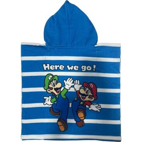 Super Mario Swim Poncho con capucha