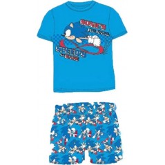 Ensemble T-Shirt avec Short Sonic - Taille 4 à 12 Ans - New discoun...