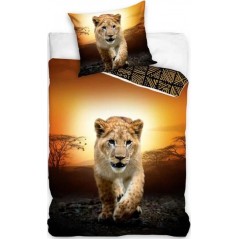 Parure Housse de couette Lion en coton - New discount.com