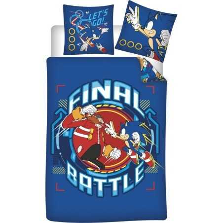 Parure de lit Sonic - housse de couette Sonic en coton - New discou...
