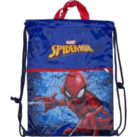 Mochila saco cordones 45cm de Spiderman de luxe -New discount.com