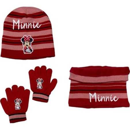 Set 3 pezzi Cappello + Scaldacollo + Guanti Minnie Disney - New dis...