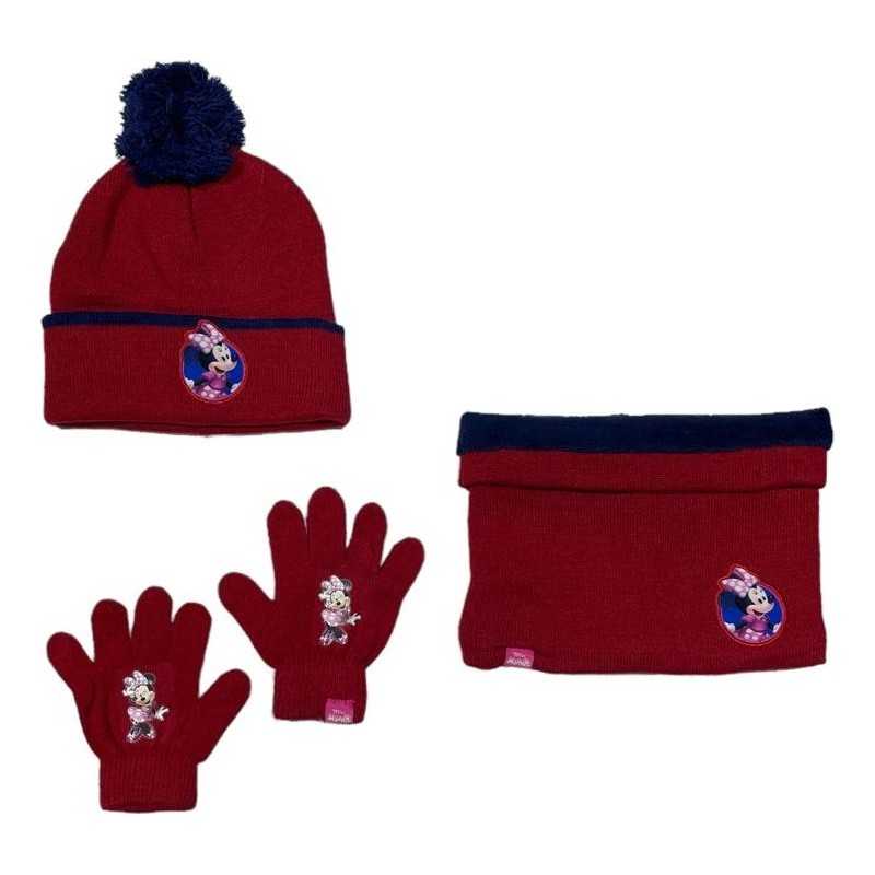 Set 3 piezas gorro + redecilla + guantes Minnie Disney -New discoun...