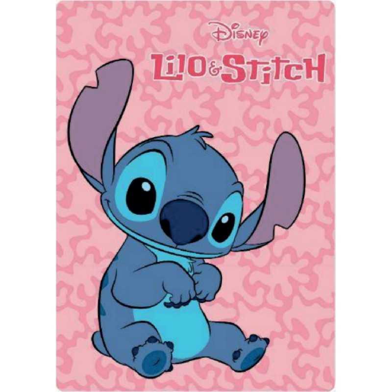 Plaid Polaire Stitch Disney en rose - New discount.com