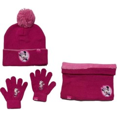 Set 3 pièces Bonnet + Snood + gants Minnie Disney - New discount.com
