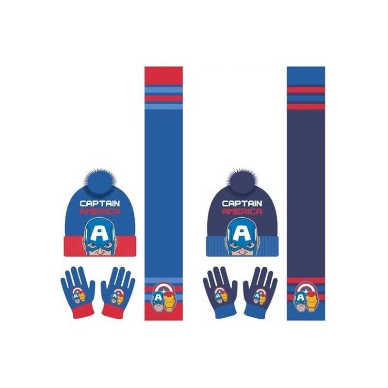 Set 3 pièces Avengers bonnet + gants + echarpe Avengers- 780-568 -N...