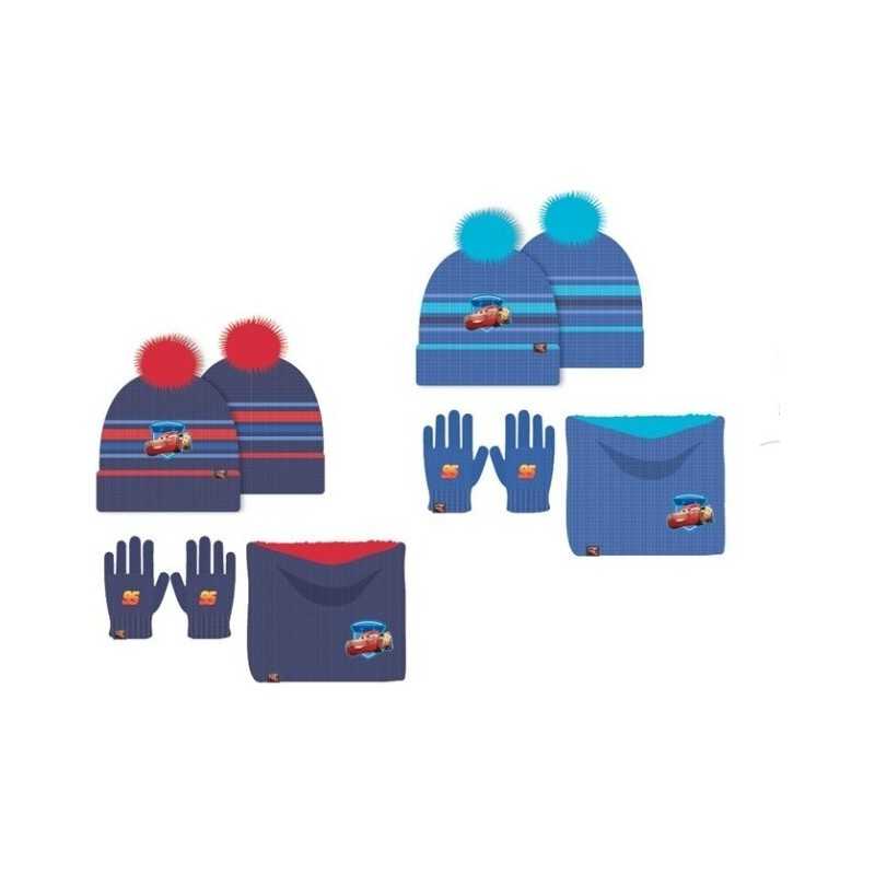 Set 3 pièces Bonnet + snood + gants Cars Disney, New discount.com, ...