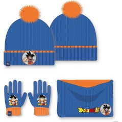 Set 3 piezas gorro + redecilla + guantes Dragon Ball Super -New dis...