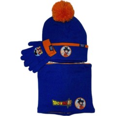Set 3 piezas gorro + redecilla + guantes Dragon Ball Super -New dis...