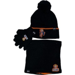 Set 3 piezas gorro + redecilla + guantes Naruto
