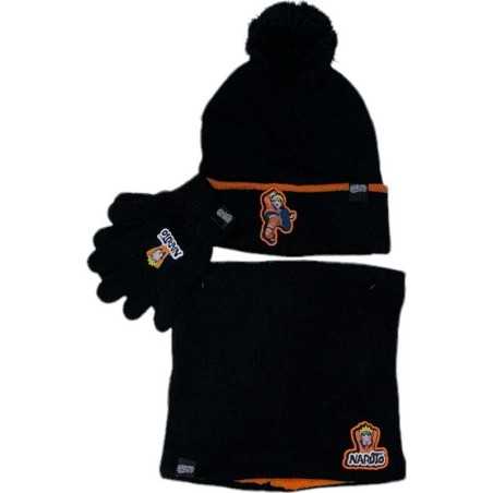 Set 3 piezas gorro + redecilla + guantes Naruto