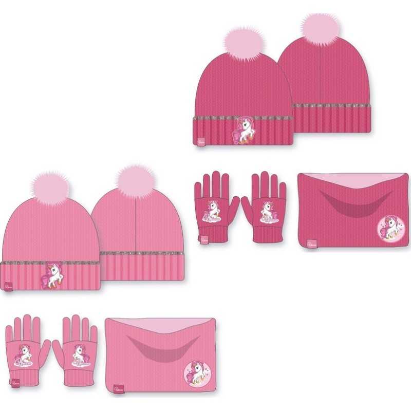 Set 3 pièces Bonnet + snood + gants Unicorn, New discount.com, Nouv...