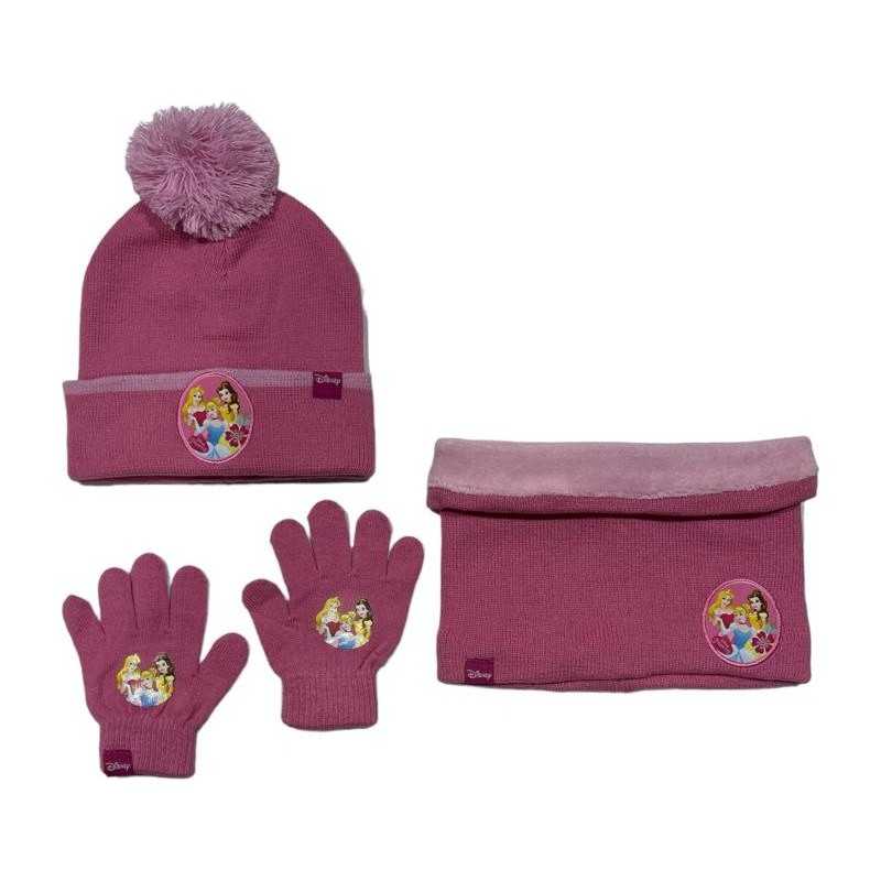 Set 3 pièces Bonnet + snood + gants Princess Disney, New discount.c...