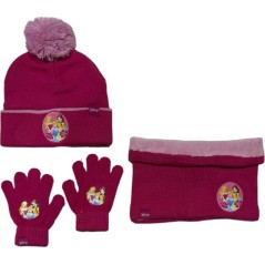 Set 3 piezas gorro + redecilla + guantes Princess Disney -New disco...