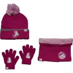 Set 3 pièces Bonnet + Snood + gants Licorne - New discount.com