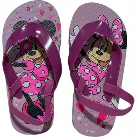 Tongs Minnie Disney avec bride élastiquée
