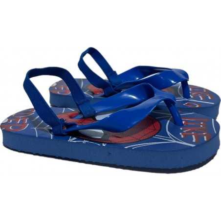 Chanclas Spiderman con tira elástica