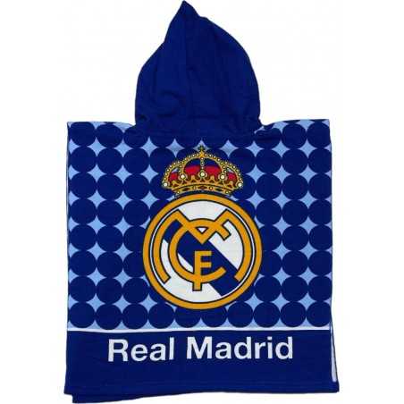 Poncho de bain Real Madrid  à capuche