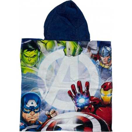 Poncho de baño con capucha de algodón Avengers Marvel