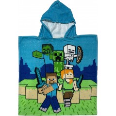 Poncho da bagno con cappuccio in cotone Minecraft - New discount.com