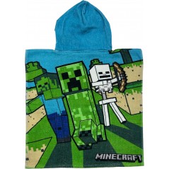 Poncho da bagno con cappuccio in cotone Minecraft - New discount.com