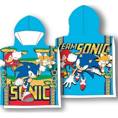 Poncho de bain à capuche Sonic  - New discount.com