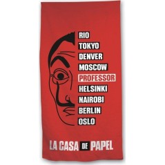 Drap de plage ou Serviette de bain La Casa de Papel -Bella Ciao - N...