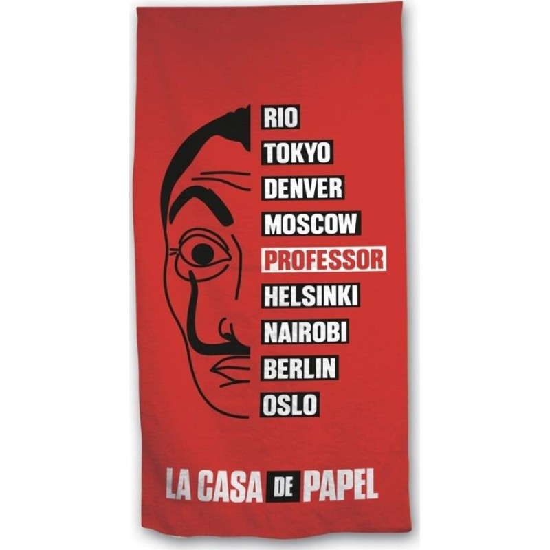 Drap de plage ou Serviette de bain La Casa de Papel -Bella Ciao - N...