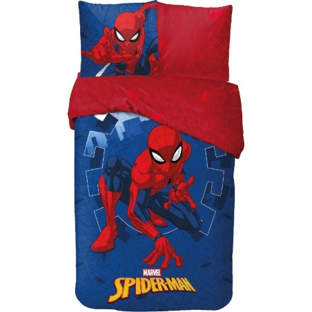 Parure de lit Spiderman - housse de couette Spider-Man En coton - N...
