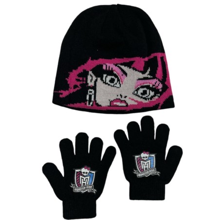 Monster High Mütze und Handschuhe gesetzt