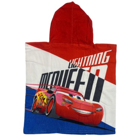 Poncho de baño con capucha Disney Cars