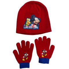 Conjunto de 2 piezas Mickey Disney Gorro y guantes Mickey -New disc...