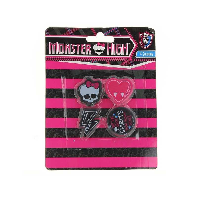 Monster High Set de 4 gommes Monster High - New discount.com