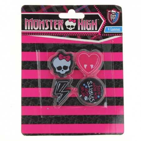 Monster High Set de 4 gomas de borrar Monster High -New discount.com