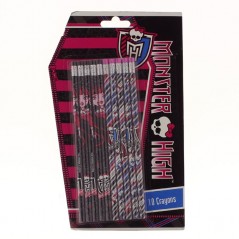 Set mit 10 Stiften mit Radiergummi Monster High - New discount.com