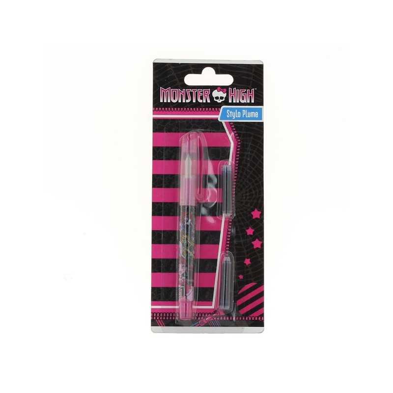 Monster High Fountain Pen y 2 cartuchos de tinta azul -New discount...