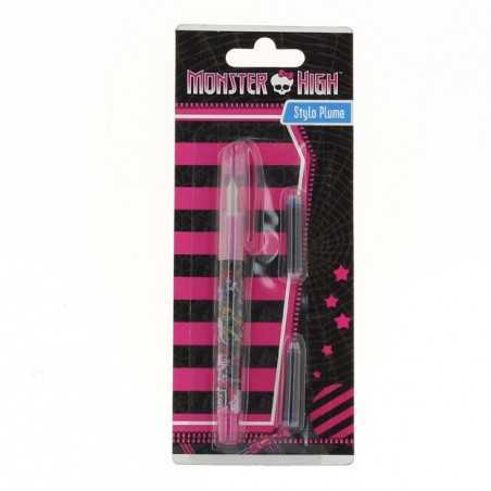 Stylo Plume Monster High et 2 cartouches d'encre bleue - New discou...