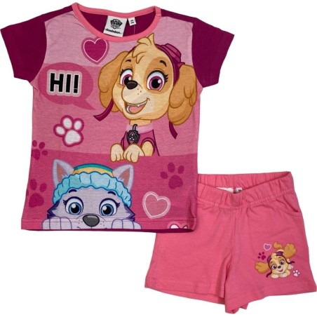 Ensemble T-shirt Paw Patrol + Short Paw Patrol fille