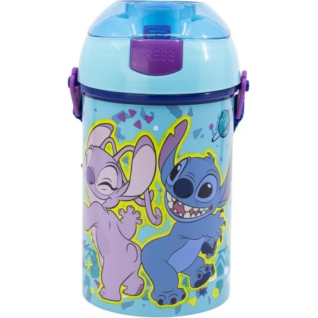 Bottiglia automatica Lilo and Stitch Disney 450 ML, SISTEMA Sistema...