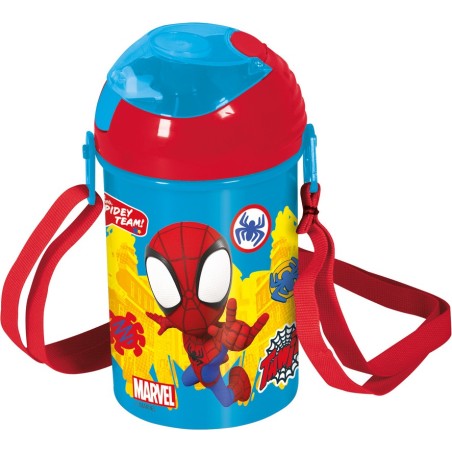 Spider-Man Automatikflasche Marvel 450 ML, SYSTEM Anti-Tropf-System...