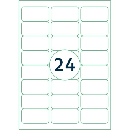 2400 étiquettes 63,5 x 33,9 mm - étiquette multiusage pour impriman...