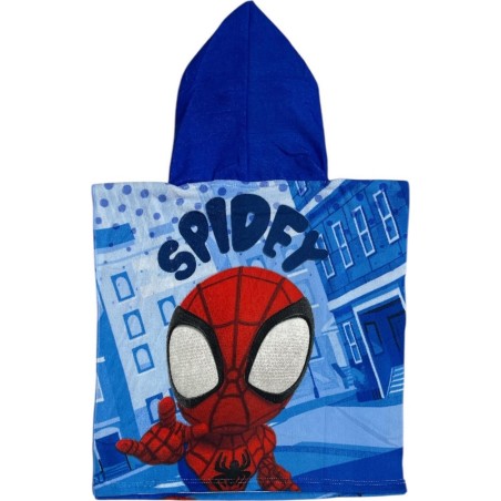 Poncho de bain Spider-Man à capuche
