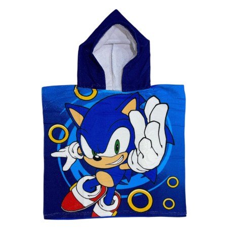Poncho de bain Sonic à capuche - New discount.com
