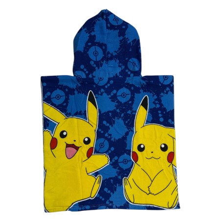 Poncho de bain Pokémon a capuche