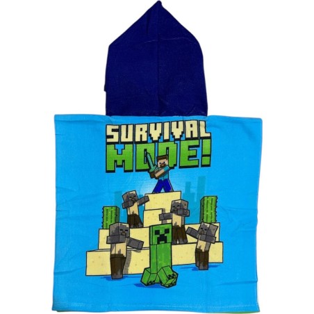 Poncho de bain Minecraft a capuche - New discount.com