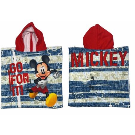 Poncho da bagno con cappuccio di Topolino Disney - New discount.com