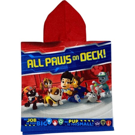 Paw Patrol Swim Poncho con capucha